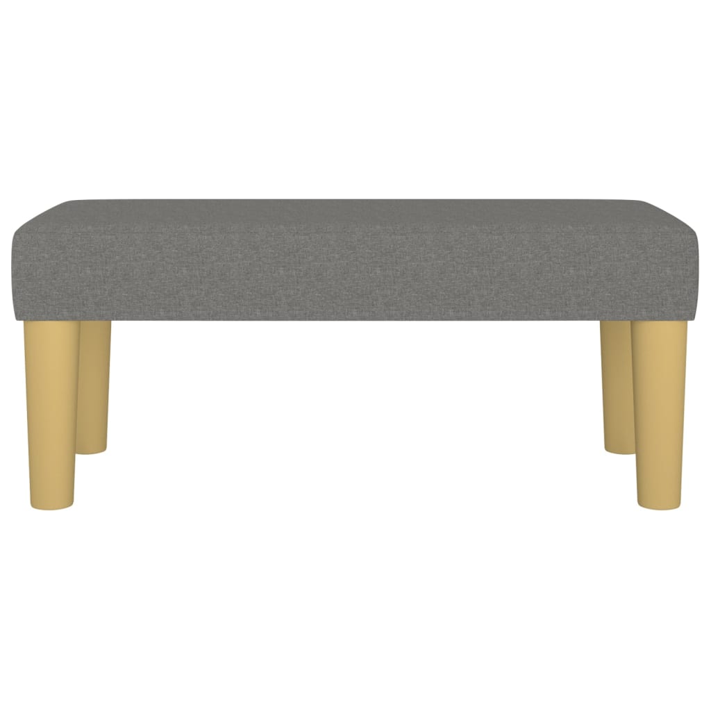 Klupa tamnosiva 70 x 30 x 30 cm od tkanine
