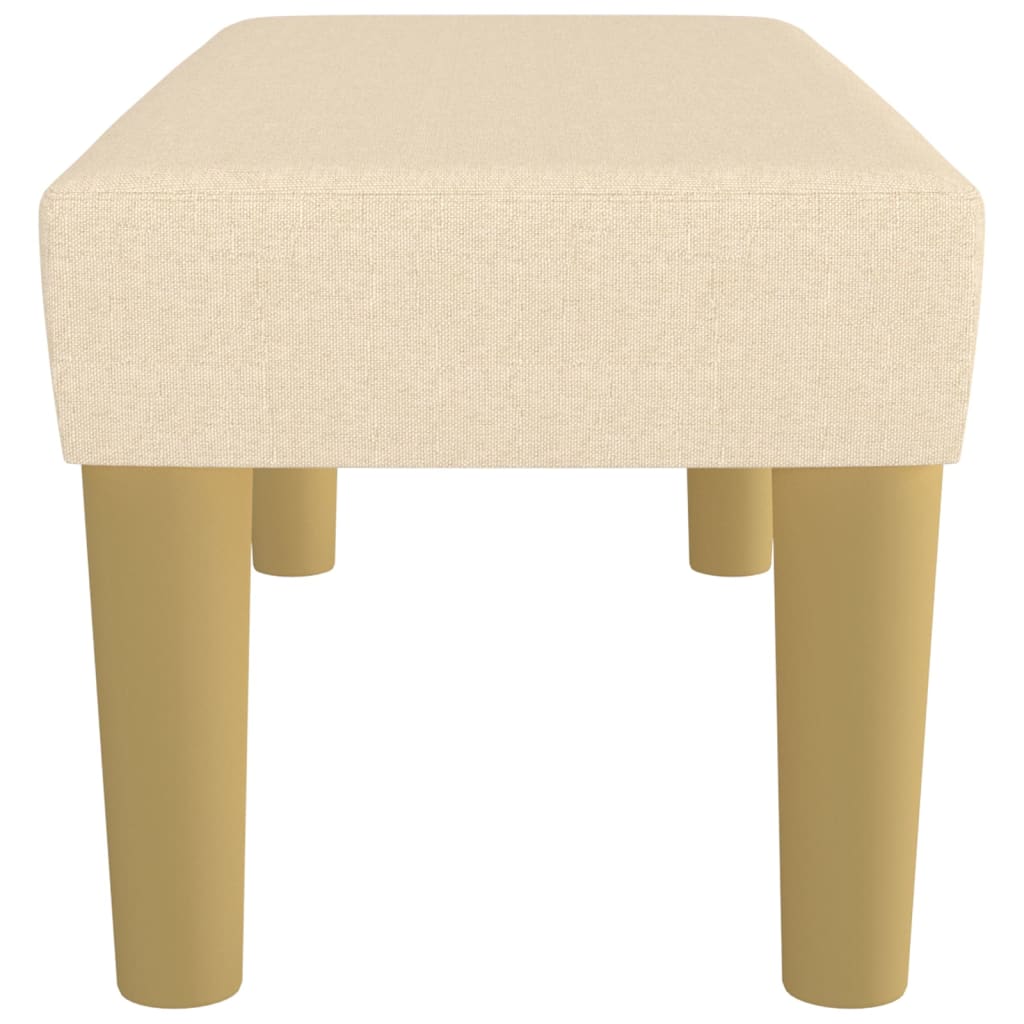 Klupa krem 70 x 30 x 30 cm od tkanine