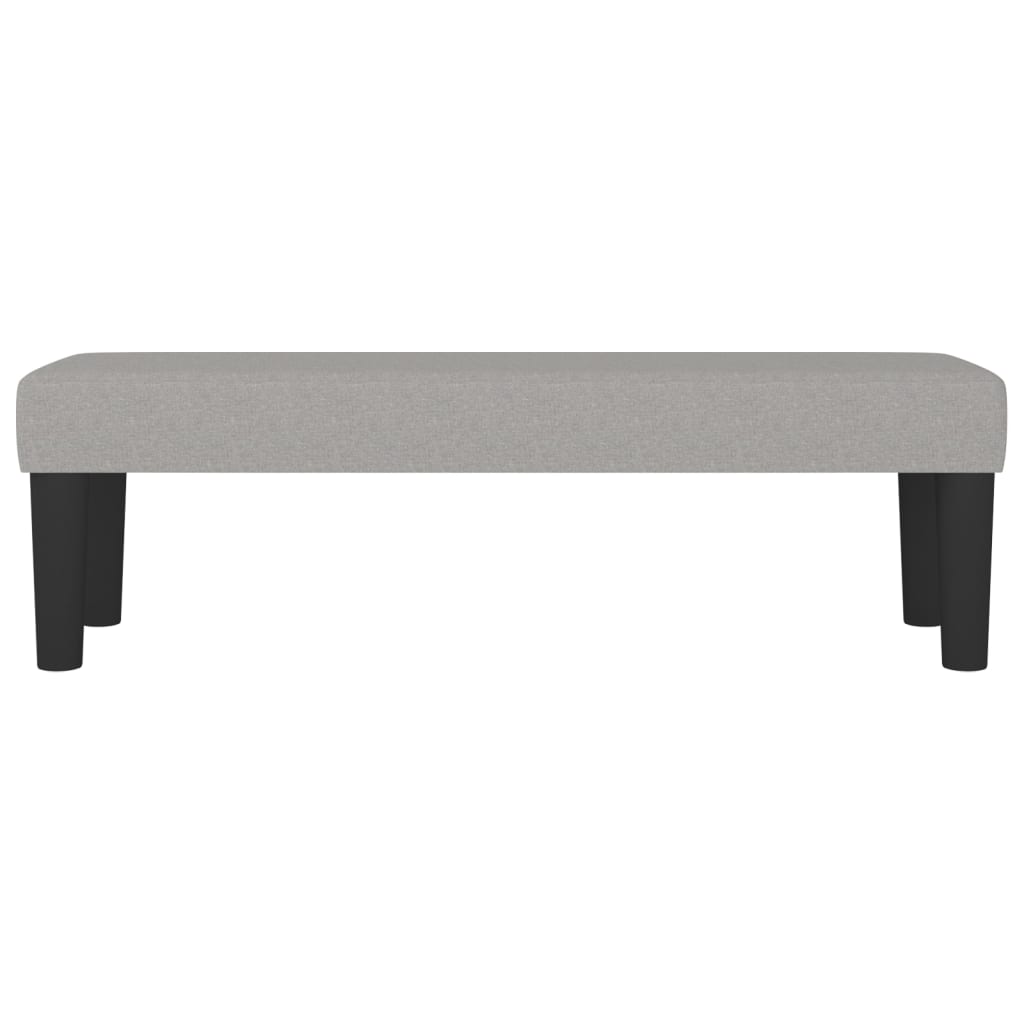 Klupa svjetlosivi 100x30x30 cm od tkanine