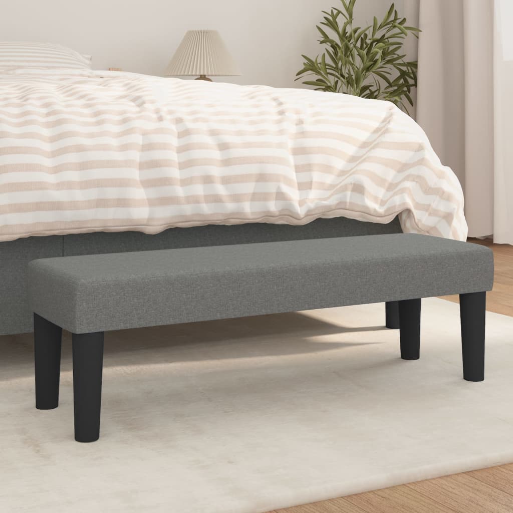 Klupa tamnosivi 100x30x30 cm od tkanine
