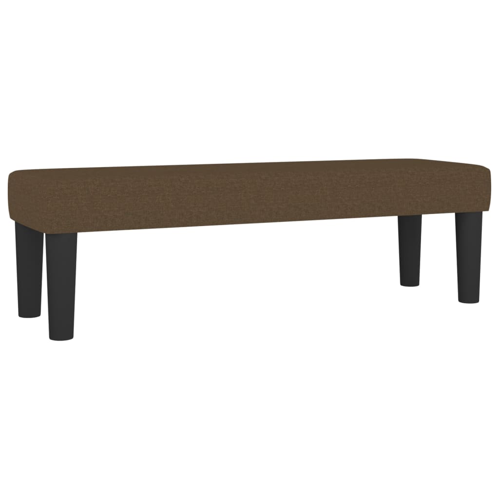 Klupa tamnosmeđi 100x30x30 cm od tkanine
