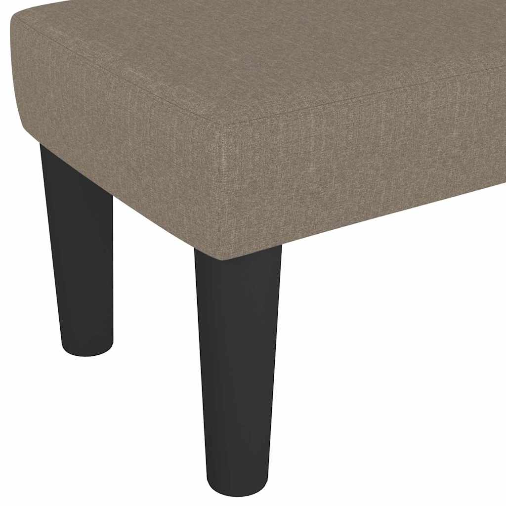 Klupa smeđesivi 100x30x30 cm od tkanine