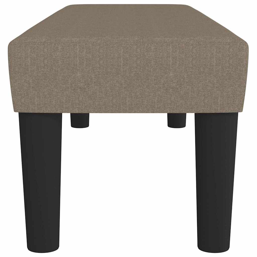 Klupa smeđesivi 100x30x30 cm od tkanine