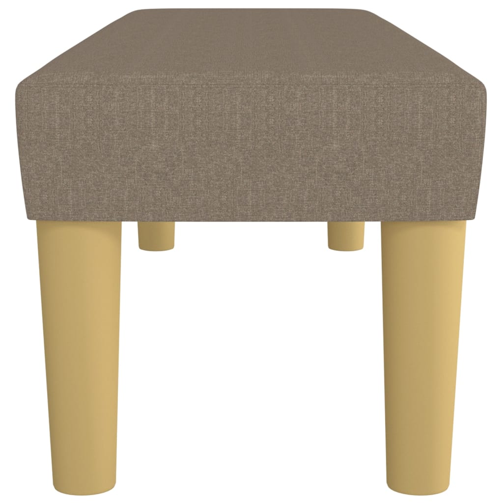 Klupa smeđesivi 100x30x30 cm od tkanine