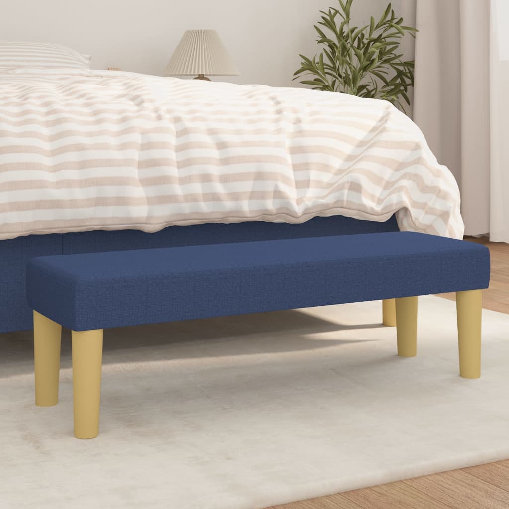 Klupa plavi 100x30x30 cm od tkanine