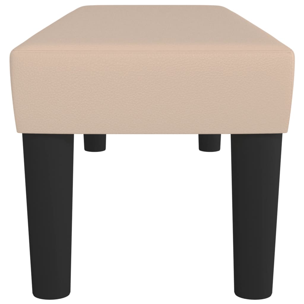 Klupa boja cappuccina 100x30x30 cm od umjetne kože