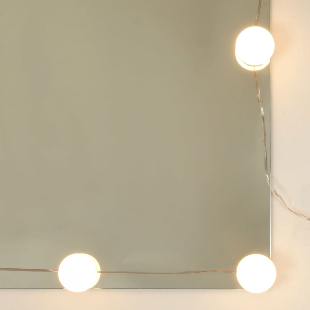 LED toaletni stolić s ormarićem sivog sonome konstruirano drvo