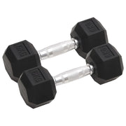 Jednoručni utezi 2 kom 12 kg ukupno lijevano željezo
