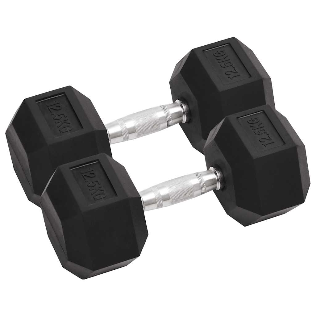 Jednoručni utezi 2 kom 25 kg ukupno lijevano željezo