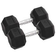 Jednoručni utezi 2 kom 25 kg ukupno lijevano željezo