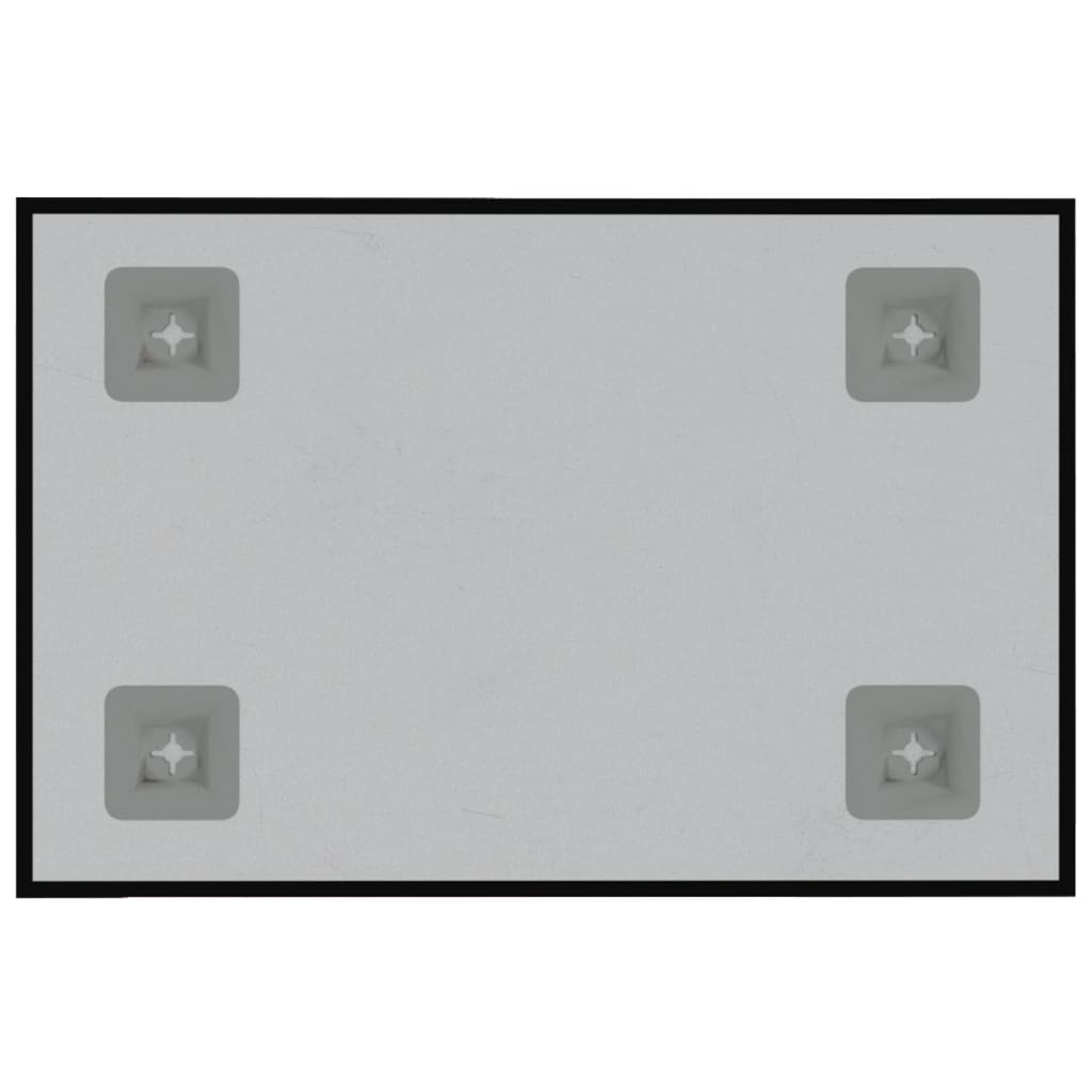 Zidna magnetna ploča crna 40 x 30 cm od kaljenog stakla