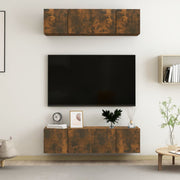 Zidni TV ormarići 4 kom boja hrasta 60 x 30 x 30 cm drveni