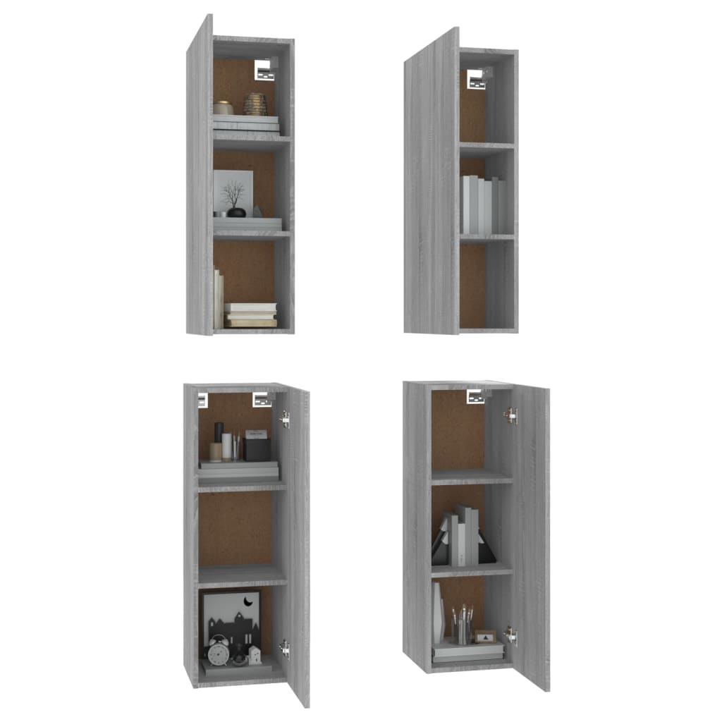 TV ormarići 4 kom boja hrasta 30,5x30x90 cm konstruirano drvo