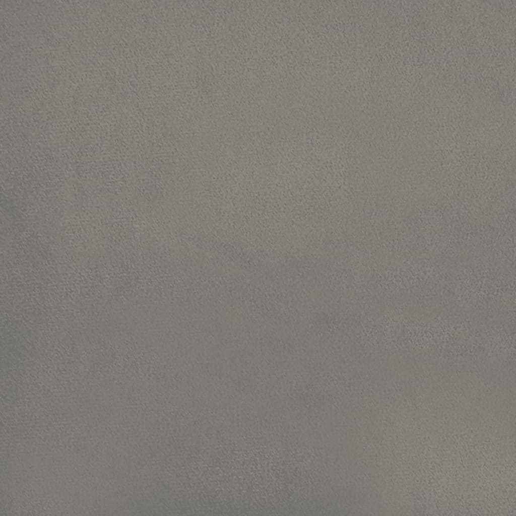 Madrac s oprugama srednje tvrdoće svjetlosivi 140 x 190 x 20 cm baršunasti