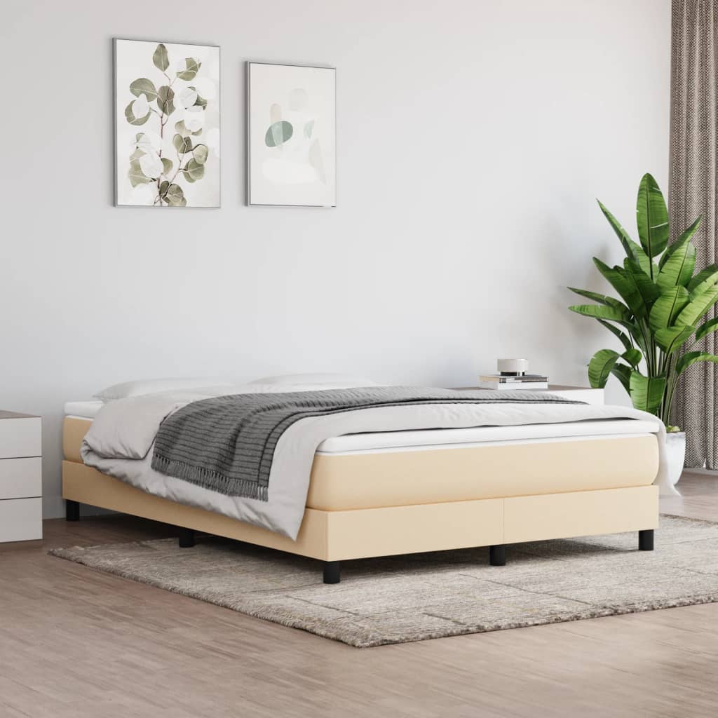 Madrac s džepičastim oprugama srednje tvrdoće krem 140x200x20 cm od tkanine