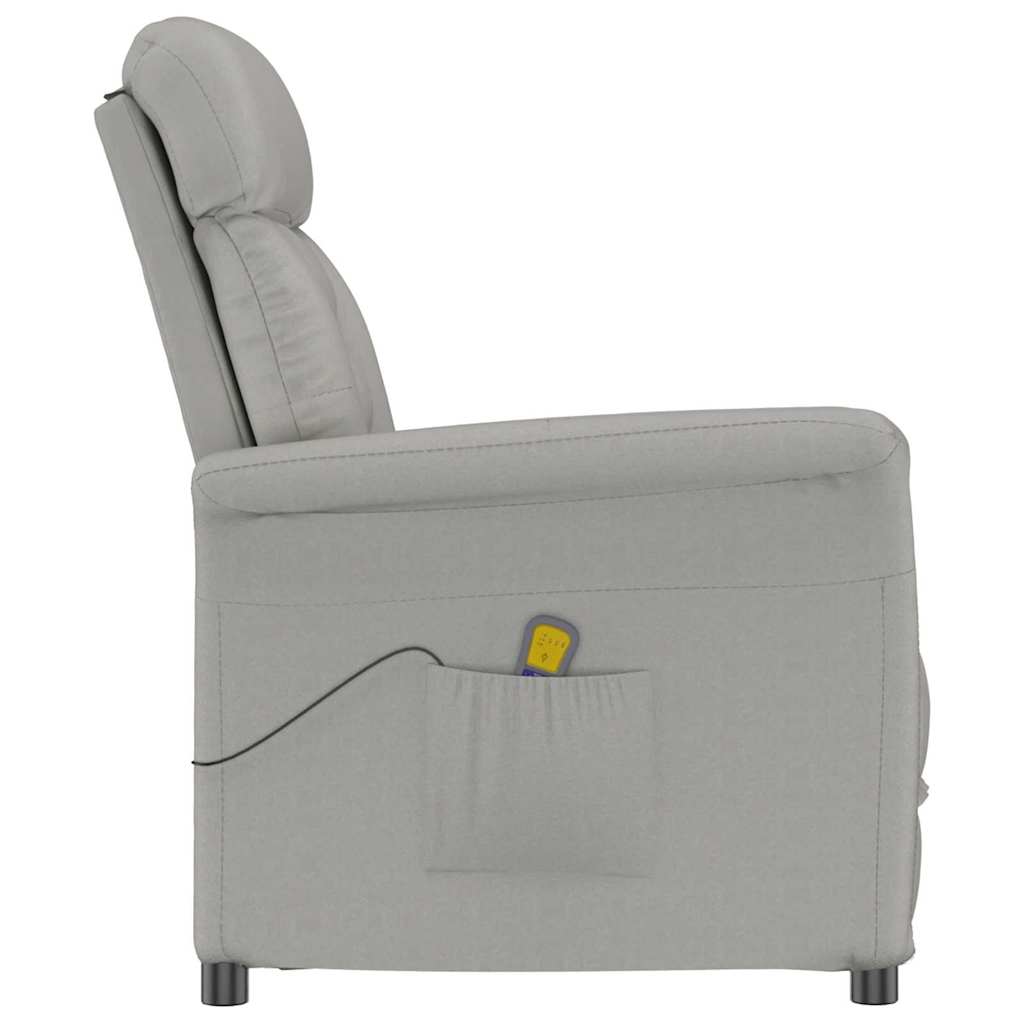 Massagerica Svijetlo siva 96,5 x 70,5 x 95 cm Mikro Vlakna