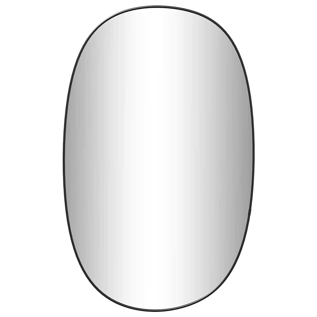 Zidno ogledalo crna 70x45 cm
