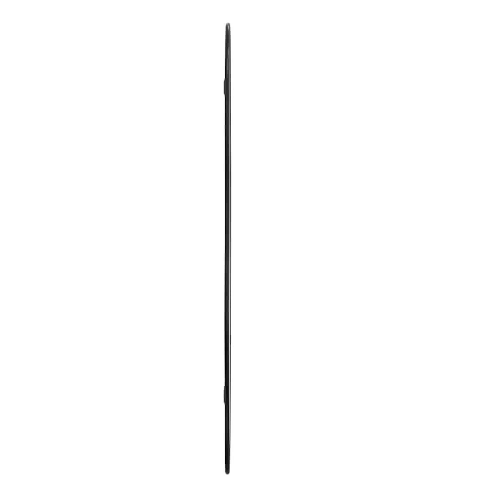 Zidno ogledalo crna 70x30 cm ovalno