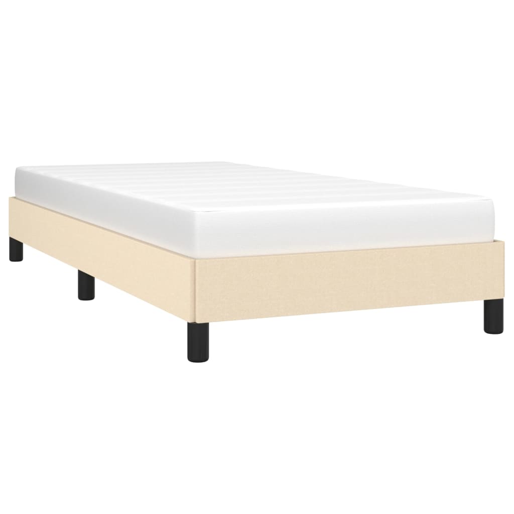 Okvir za krevet bez madraca krem 90x190cm od tkanine