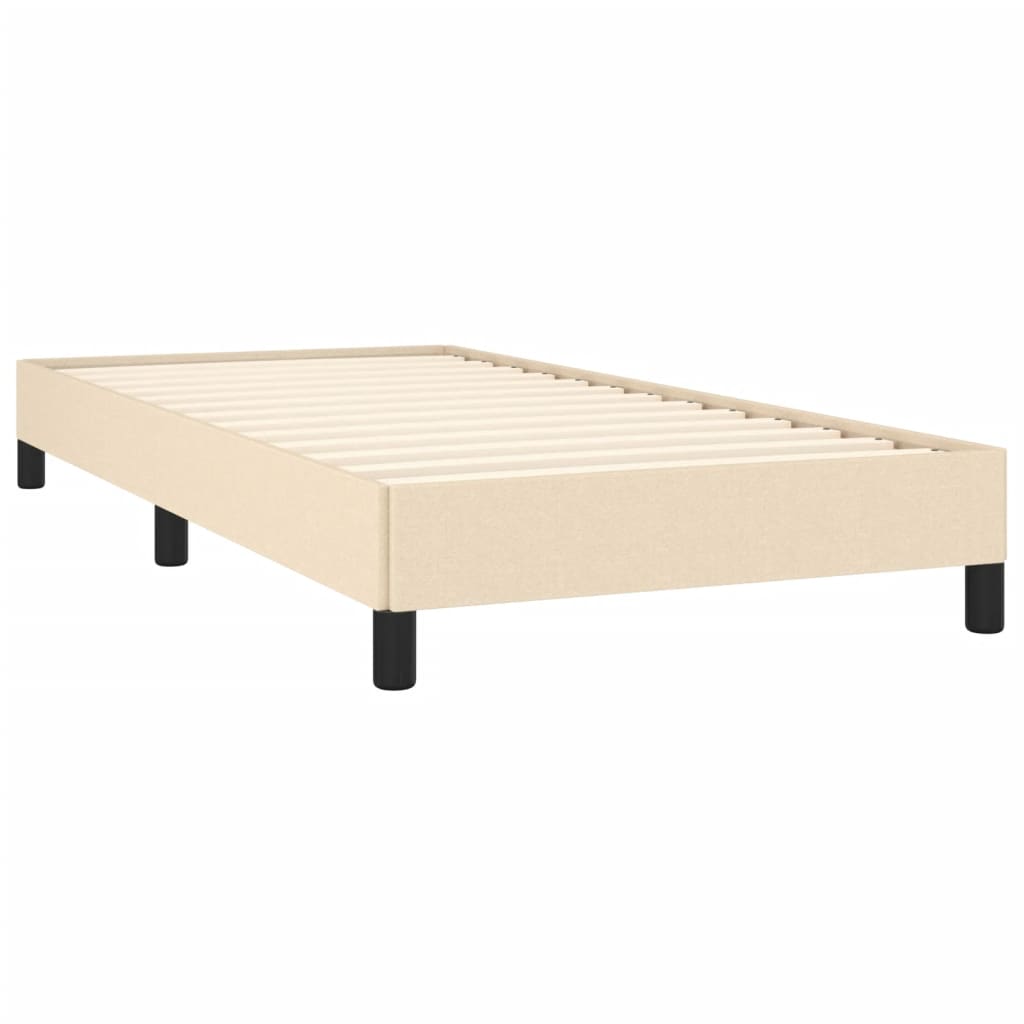 Okvir za krevet bez madraca krem 90x190cm od tkanine