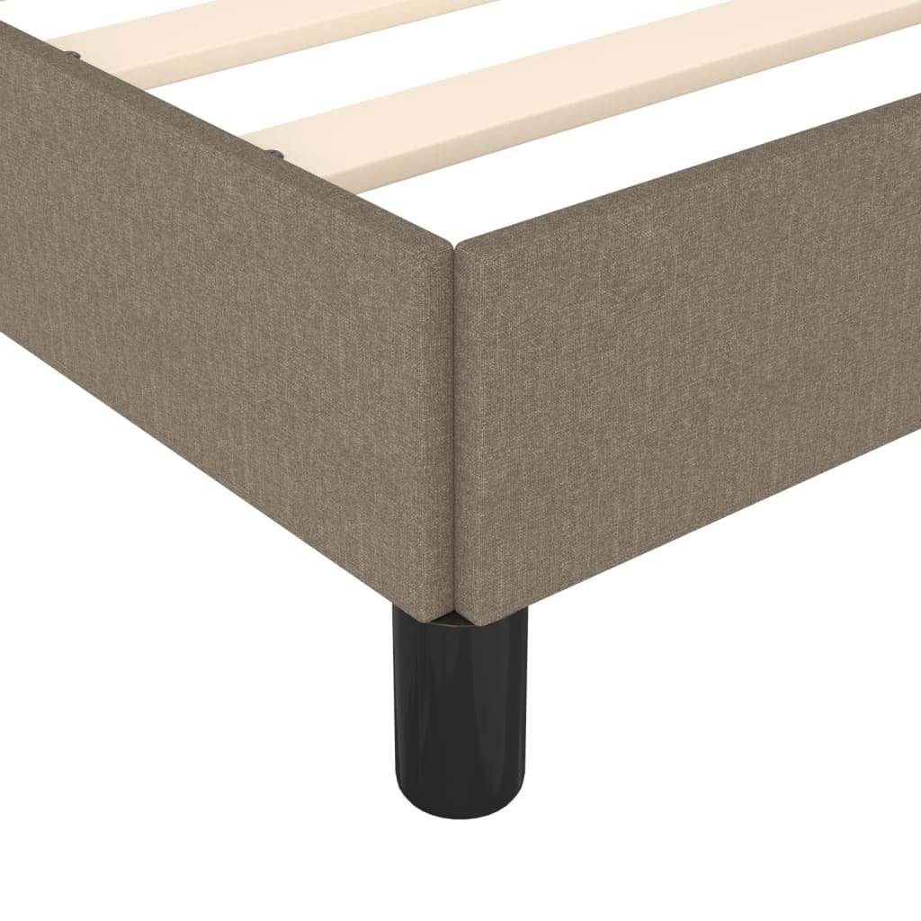 Okvir za krevet bez madraca smeđesivi 90x200cm od tkanine