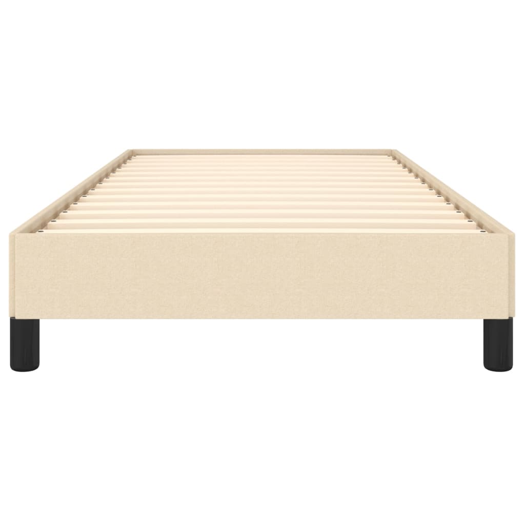 Okvir za krevet bez madraca krem 100 x 200 cm od tkanine
