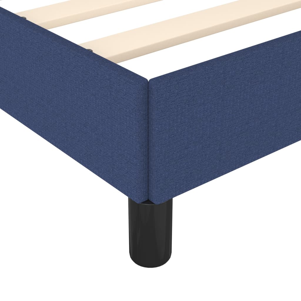 Okvir za krevet bez madraca plavi 160x200 cm od tkanine