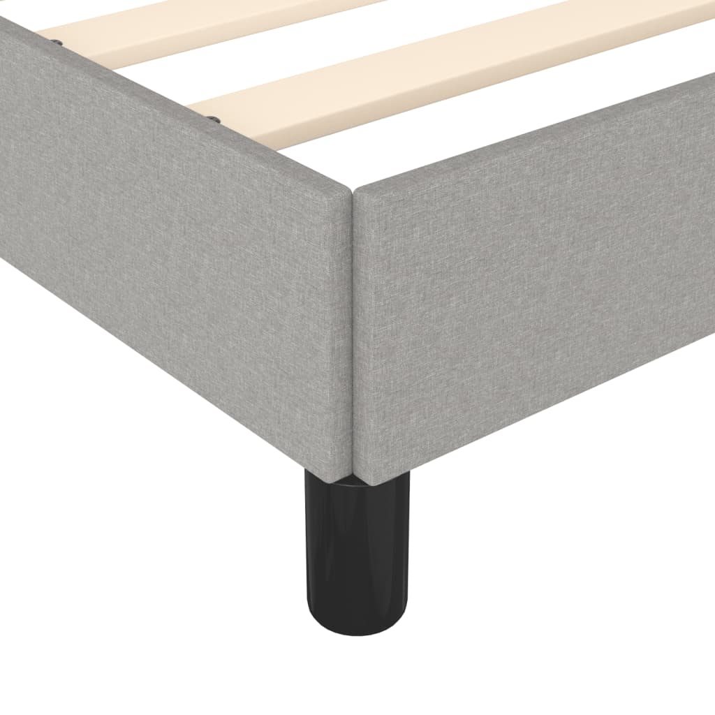 Okvir kreveta bez madraca svjetlosivi 180x200 cm od tkanine