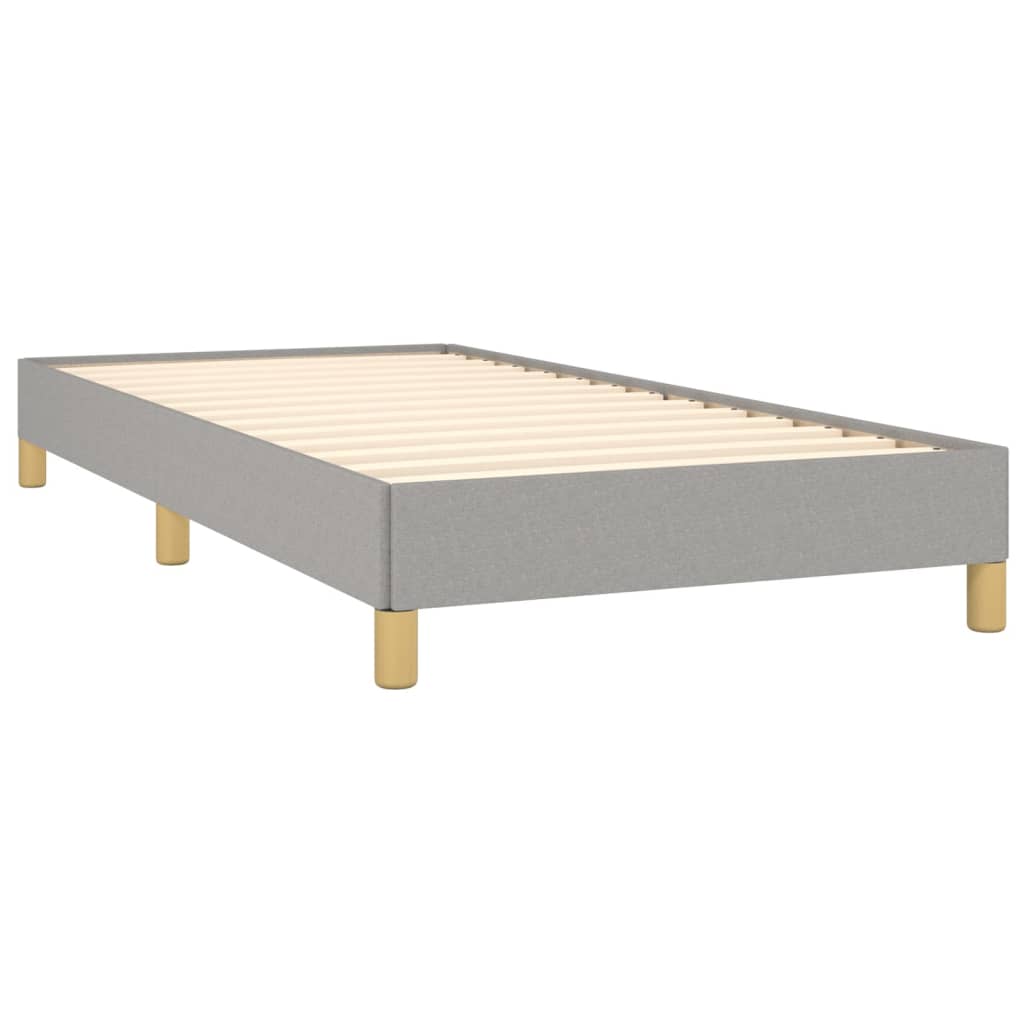 Okvir za krevet bez madraca svjetlosivi 80x200 cm od tkanine