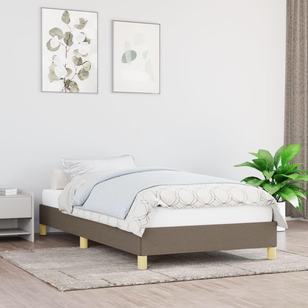 Okvir za krevet bez madraca smeđesivi 80x200cm od tkanine