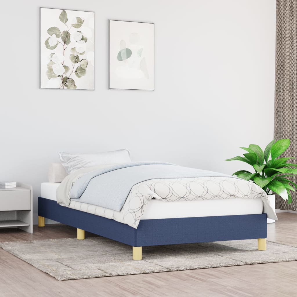 Okvir za krevet bez madraca plava 80x200cm od tkanine