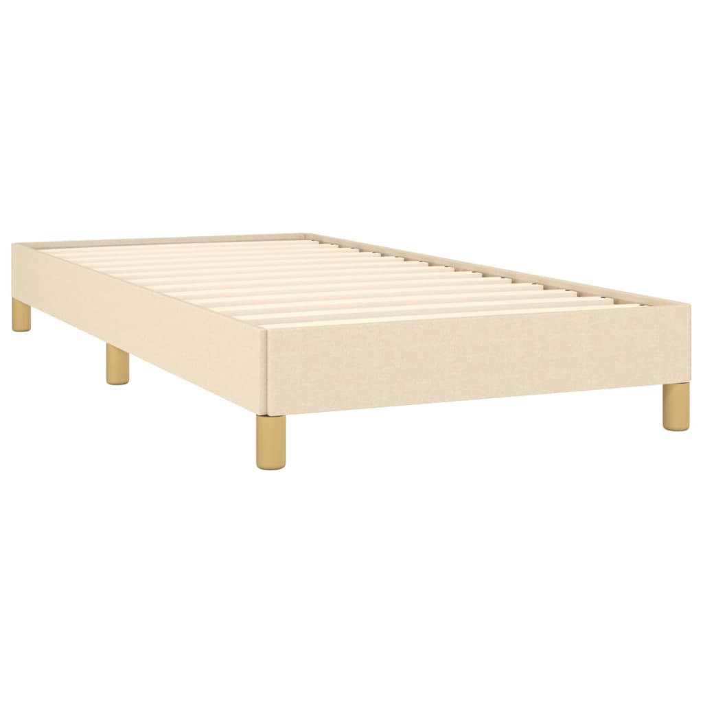 Okvir za krevet bez madraca krem 90x200cm od tkanine