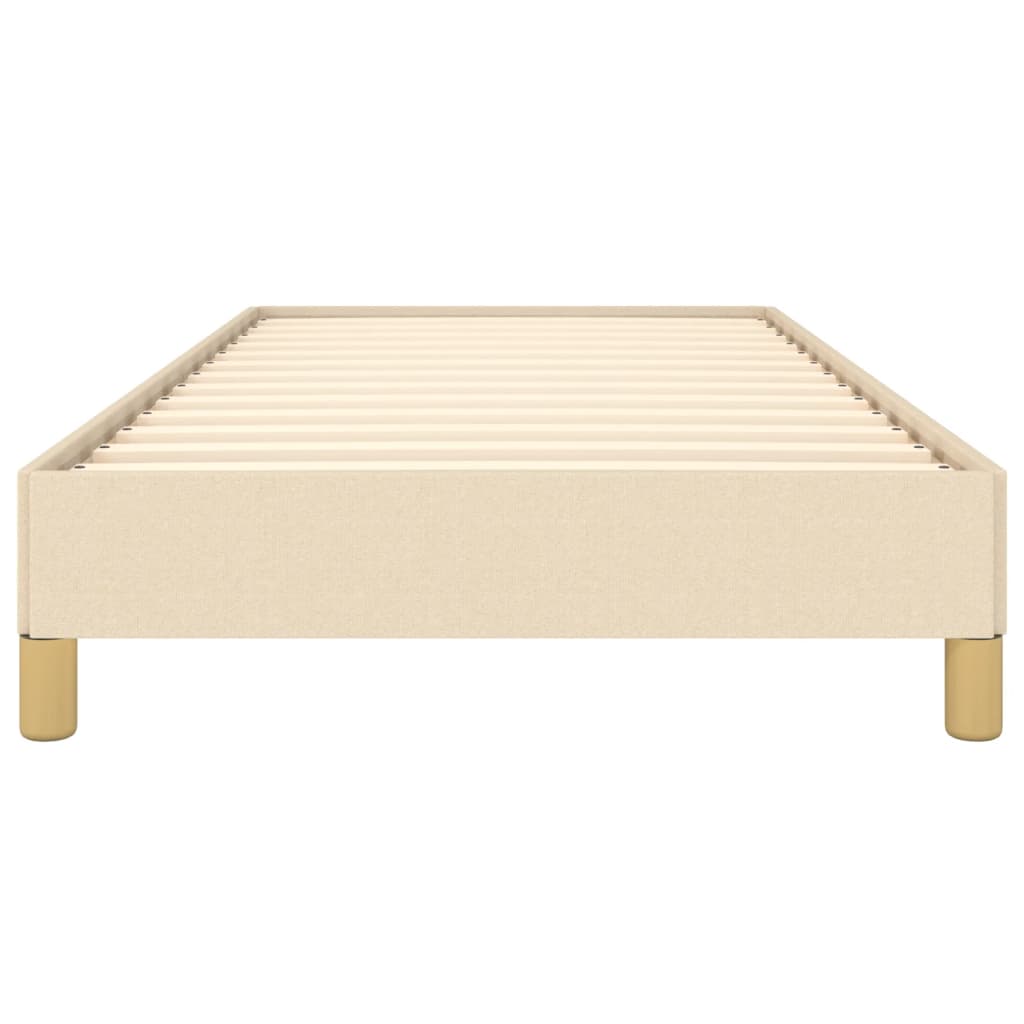 Okvir za krevet bez madraca krem 100 x 200 cm od tkanine