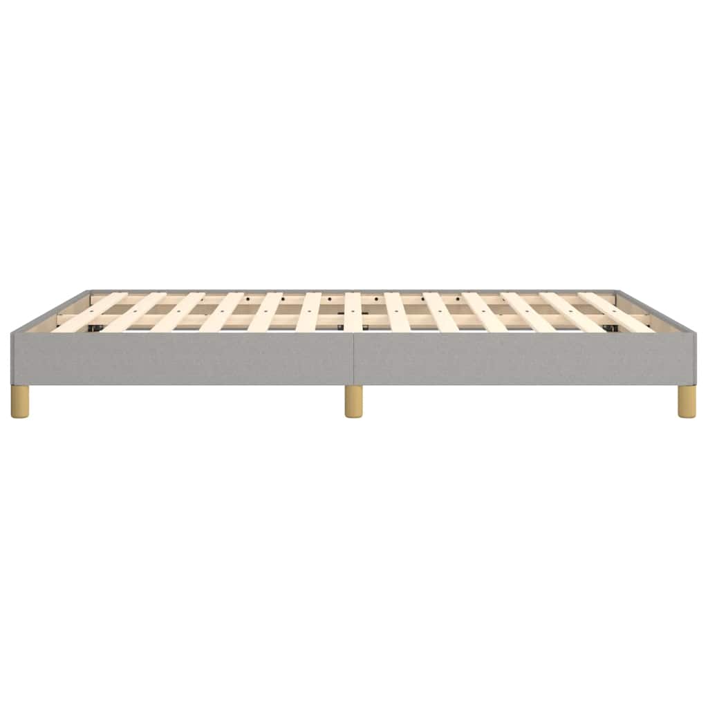 Okvir za krevet bez madraca svjetlosivi 140 x 190 cm od tkanine