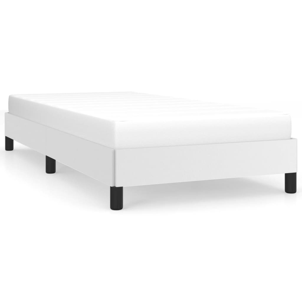 Okvir za krevet bijela 90x190 cm od umjetne kože