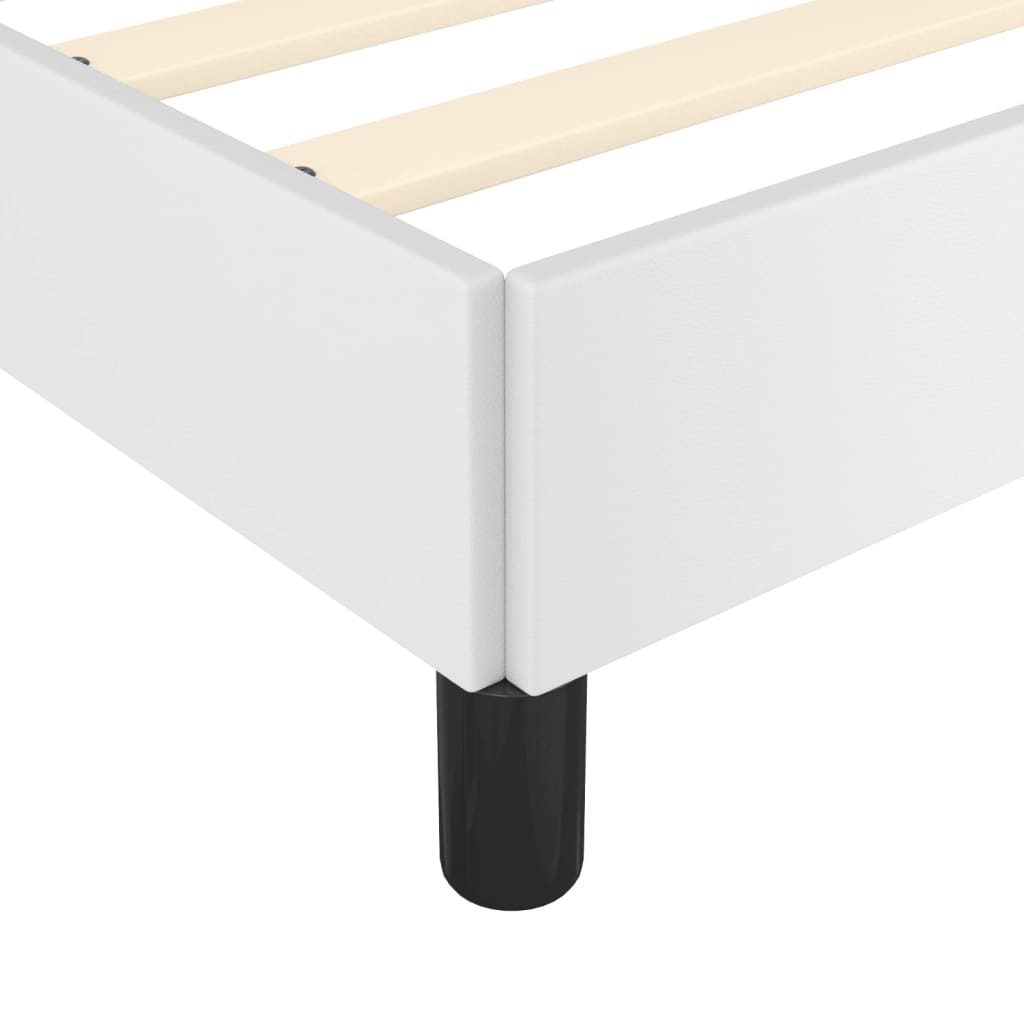 Okvir za krevet bijela 90x190 cm od umjetne kože
