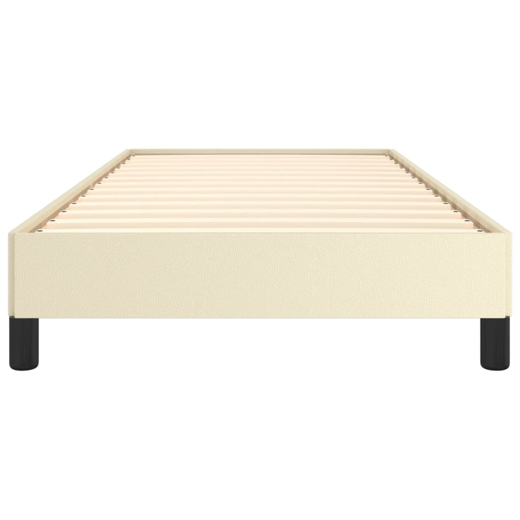 Okvir za krevet krem 90x200 cm od umjetne kože