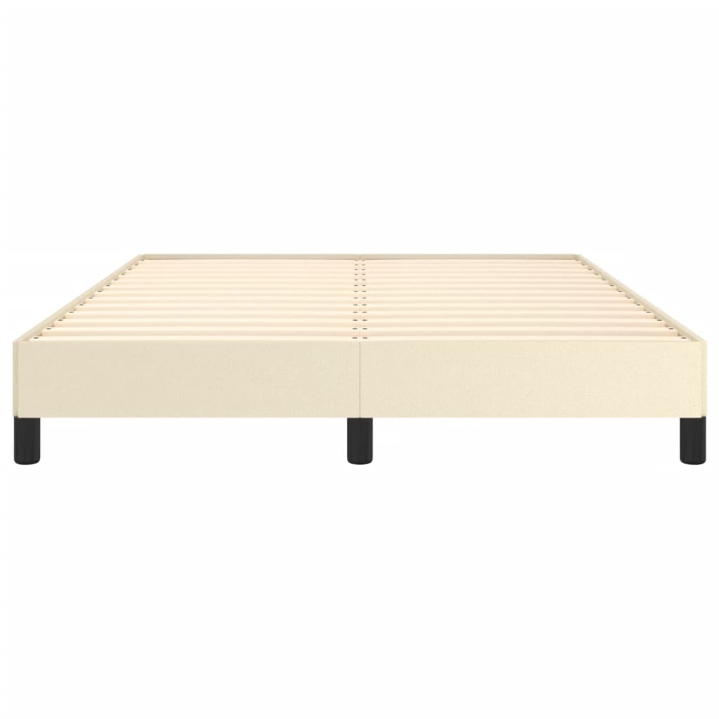 Okvir za krevet krem 140x190 cm od umjetne kože