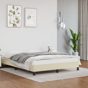 Okvir za krevet krem 140x190 cm od umjetne kože