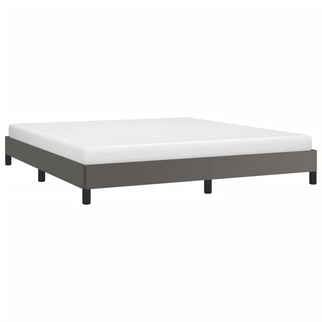 Okvir za krevet sivi 160x200 cm od umjetne kože