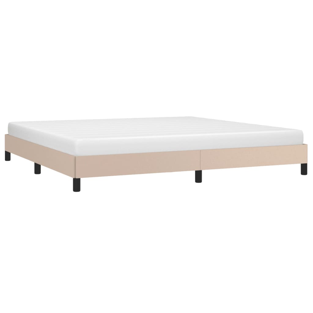 Okvir za krevet boja cappuccina 200x200 cm od umjetne kože