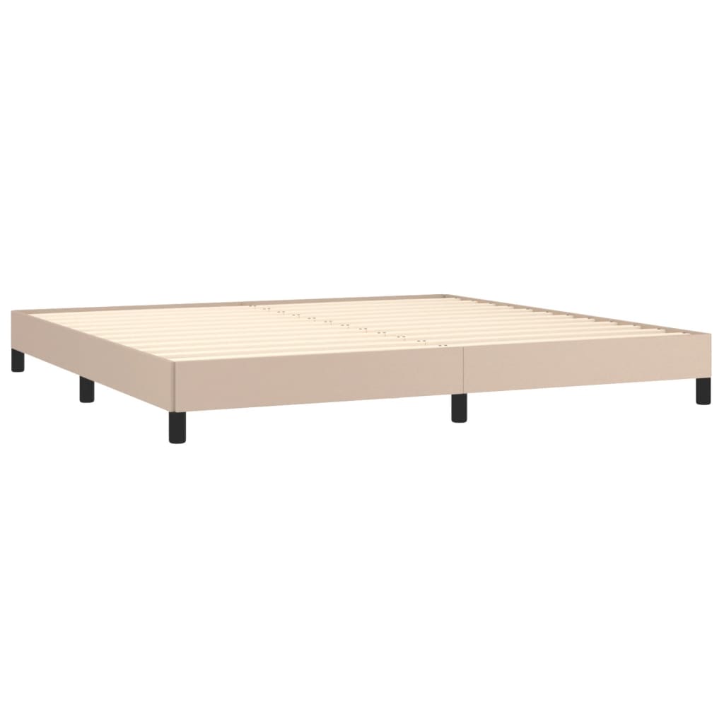 Okvir za krevet boja cappuccina 200x200 cm od umjetne kože