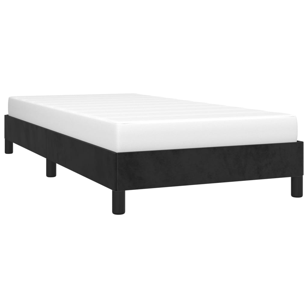 Okvir za krevet crni 90x200 cm baršunasti