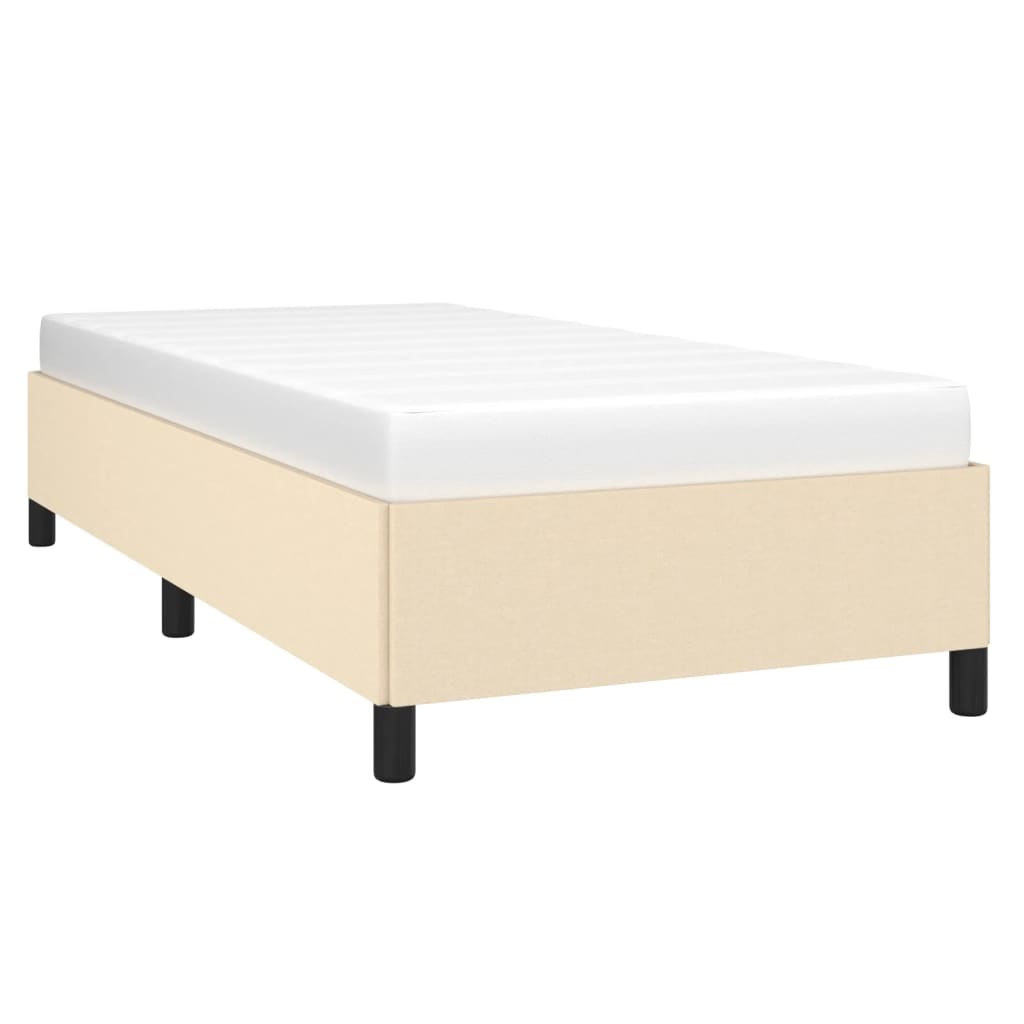 Okvir za krevet bez madraca krem 90x200cm od tkanine