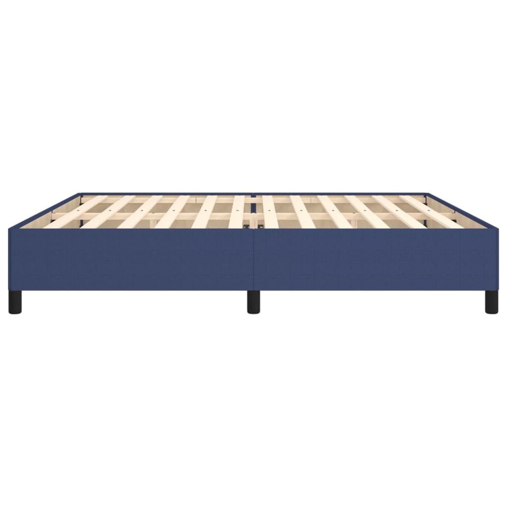 Okvir za krevet bez madraca plavi 200x200 cm od tkanine