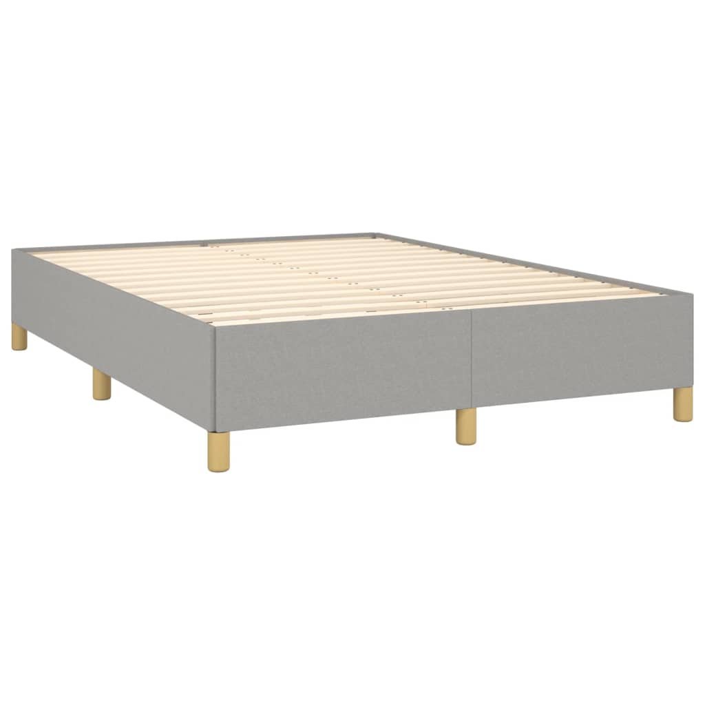 Okvir za krevet bez madraca svjetlosivi 140x200 cm od tkanine