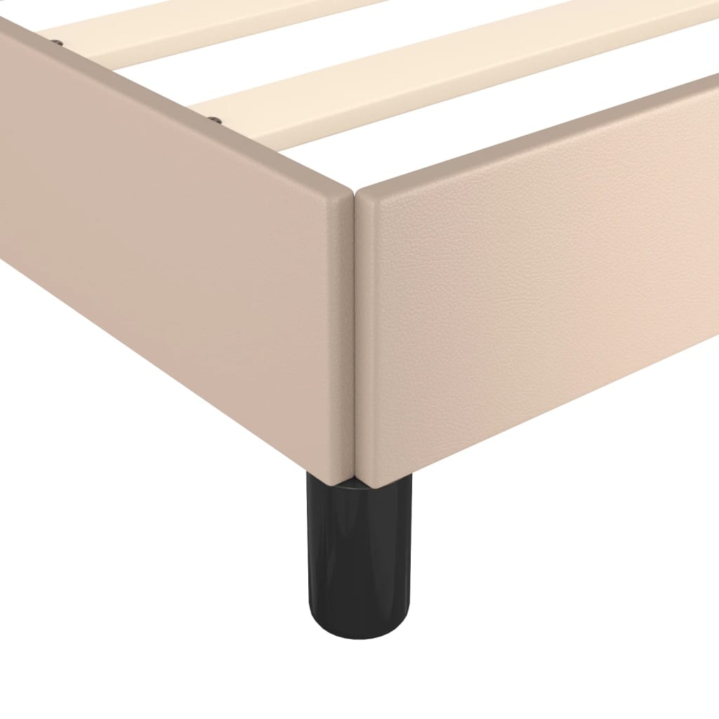 Okvir za krevet boja cappuccina 80 x 200 cm od umjetne kože