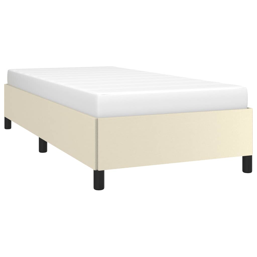 Okvir za krevet krem 90x190 cm od umjetne kože