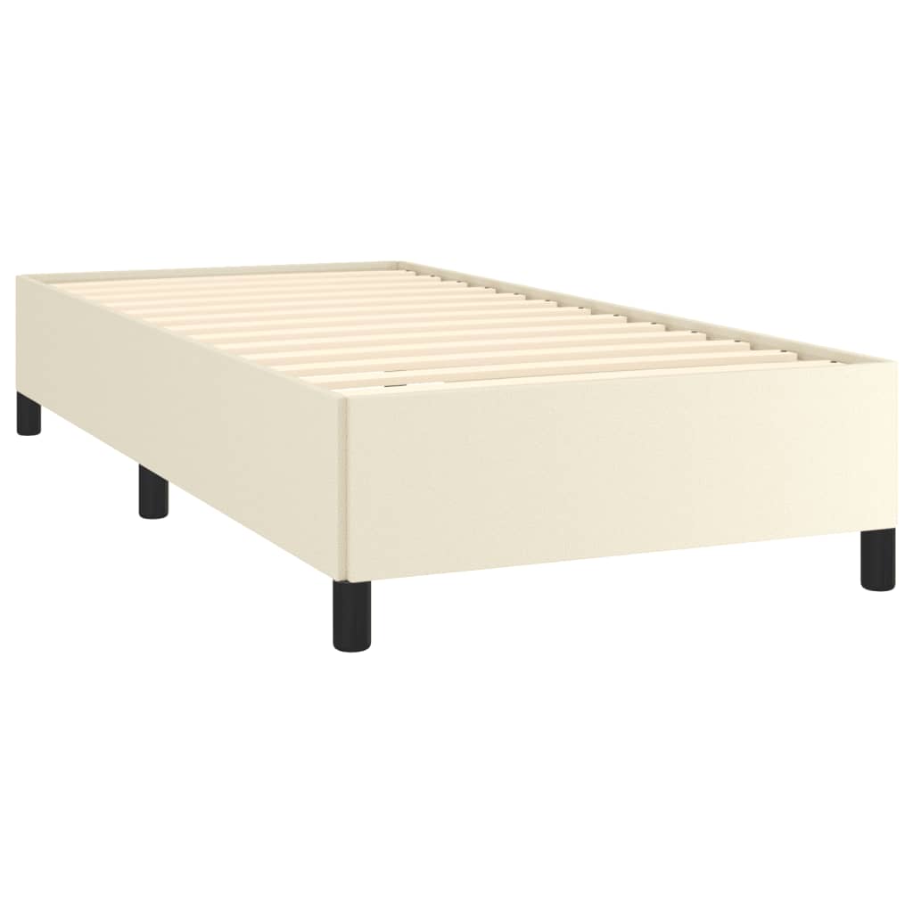 Okvir za krevet krem 90x190 cm od umjetne kože