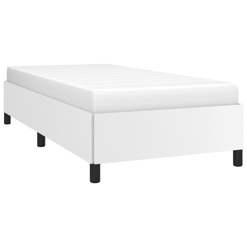 Okvir za krevet bijela 100x200 cm od umjetne kože